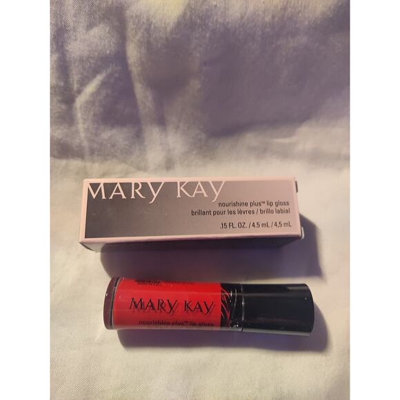 Mary Kay Nourishine Plus Lip Gloss Rock N Red Discontinued - Picture 1 of 3
